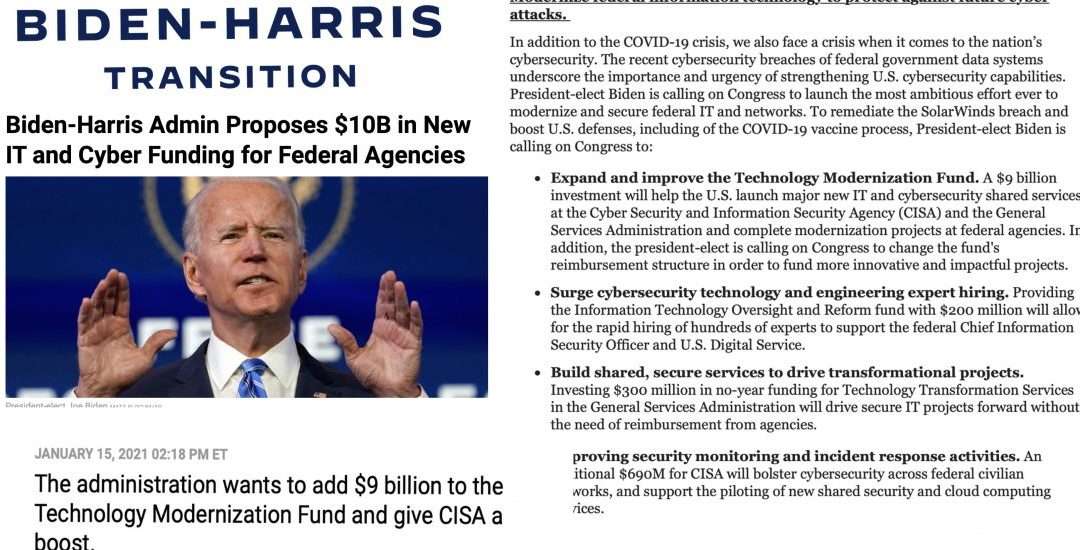Biden-Harris Admin Proposes $10B in New IT and Cyber Funding for Federal Agencies