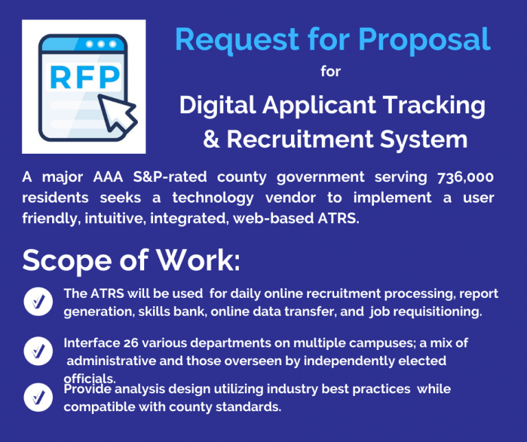 February Newsletter + RFP: Digital Application Tracking & Recruitment System