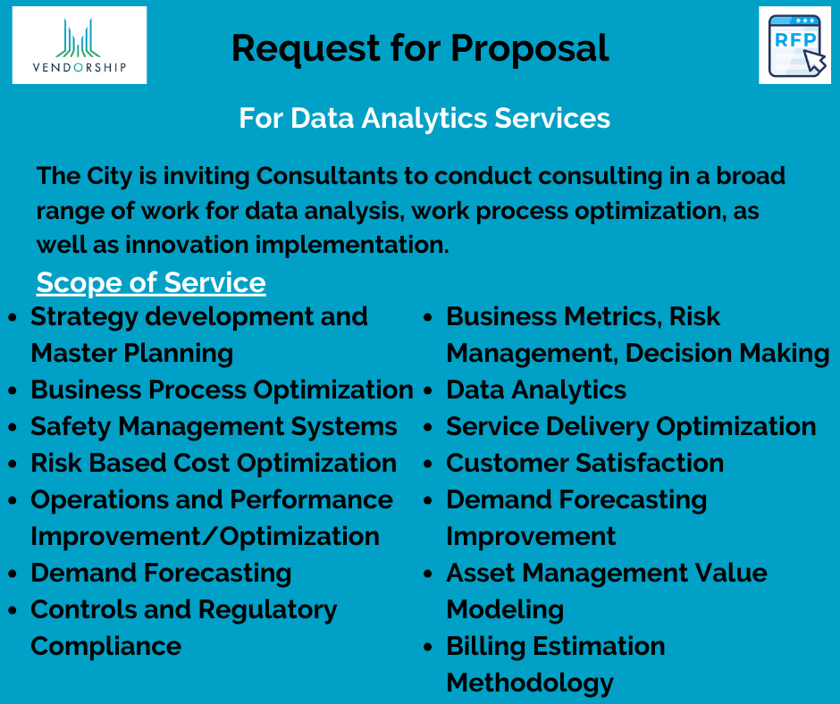 RFQ for Data Analytics Services